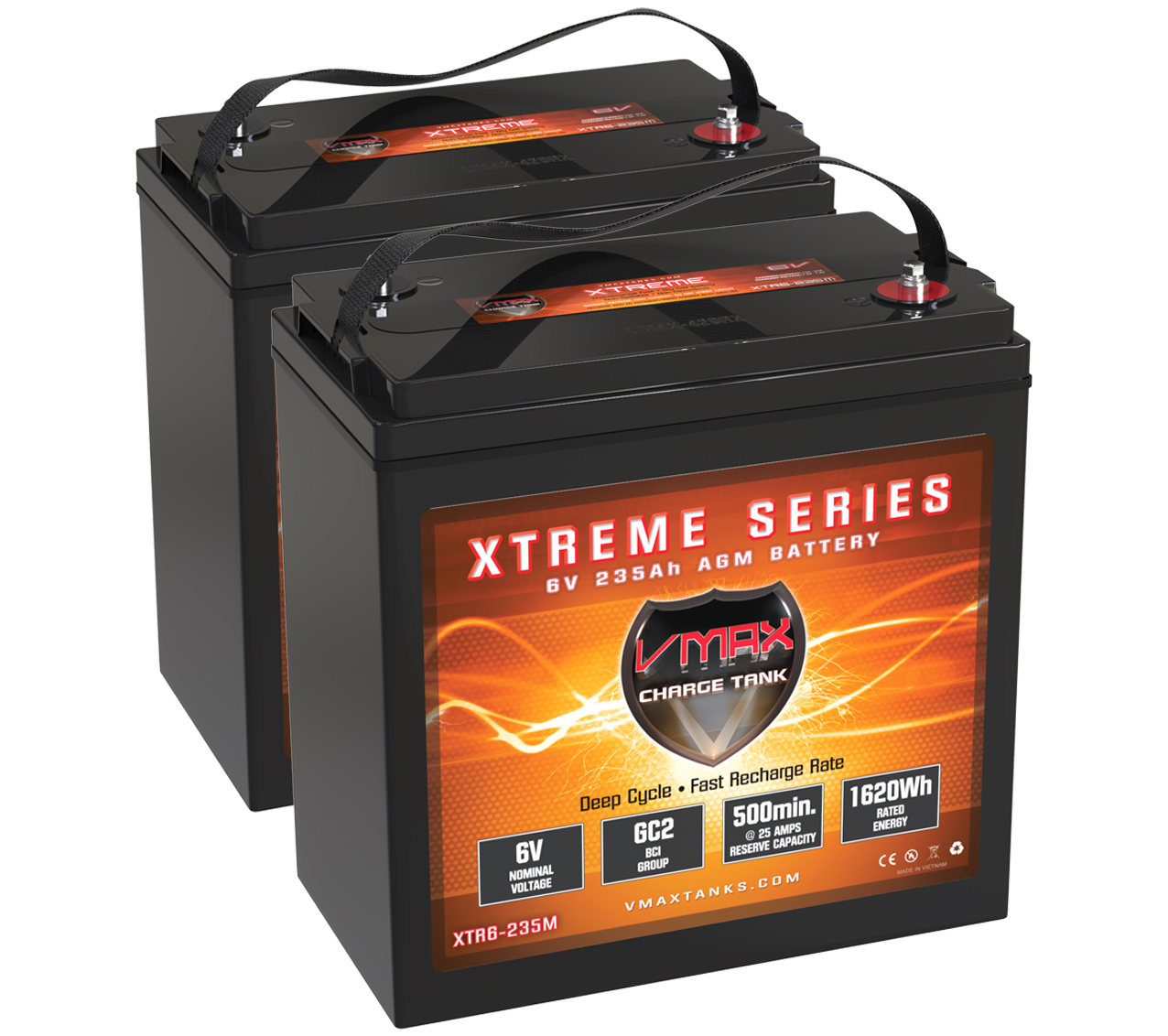 VMAX Xtreme Series 6V 235Ah AGM battery for lifts